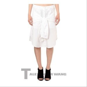 T by Alexander Wang front tie skirt